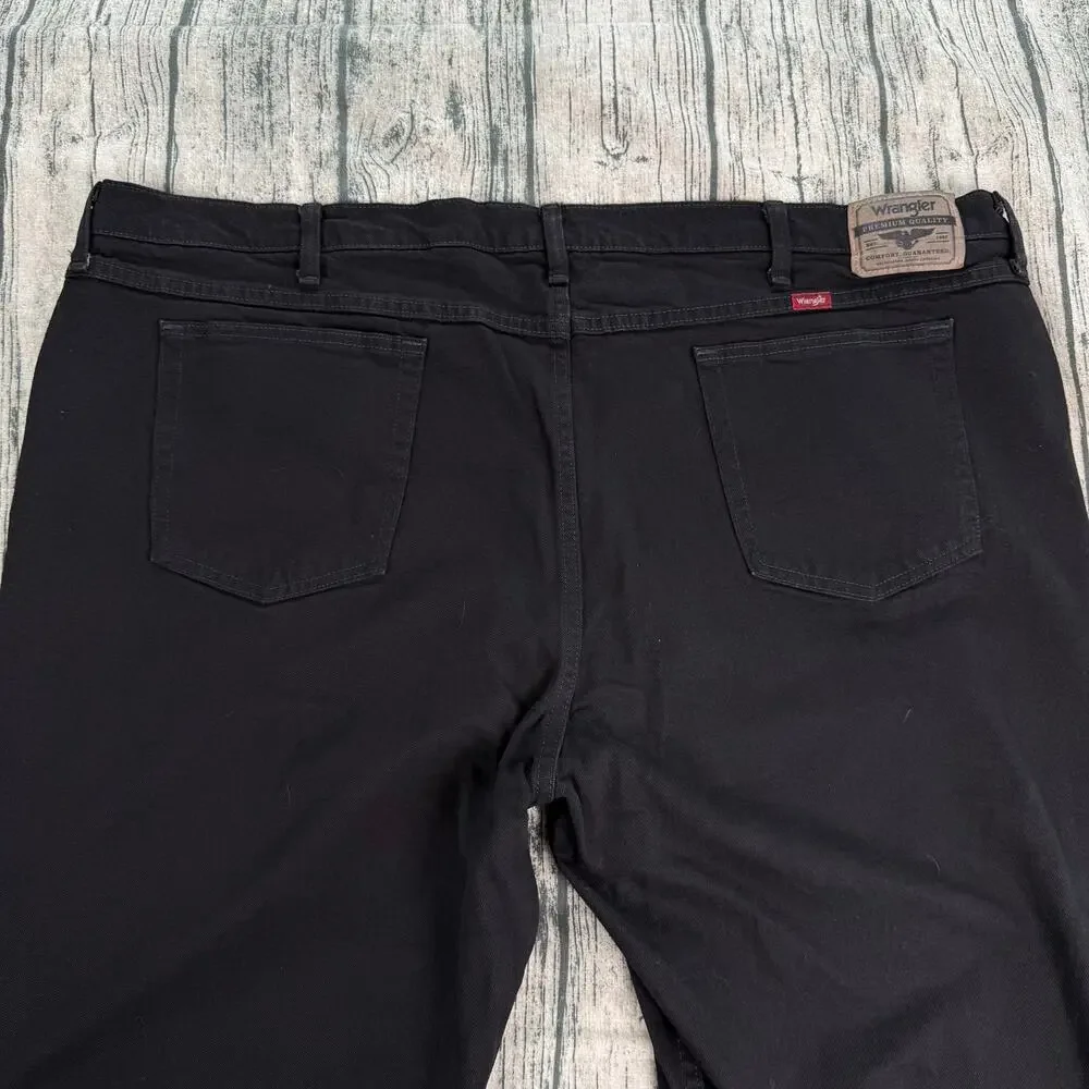 Wrangler Five Star Heritage Jeans Men's 50 Black Straight NWT